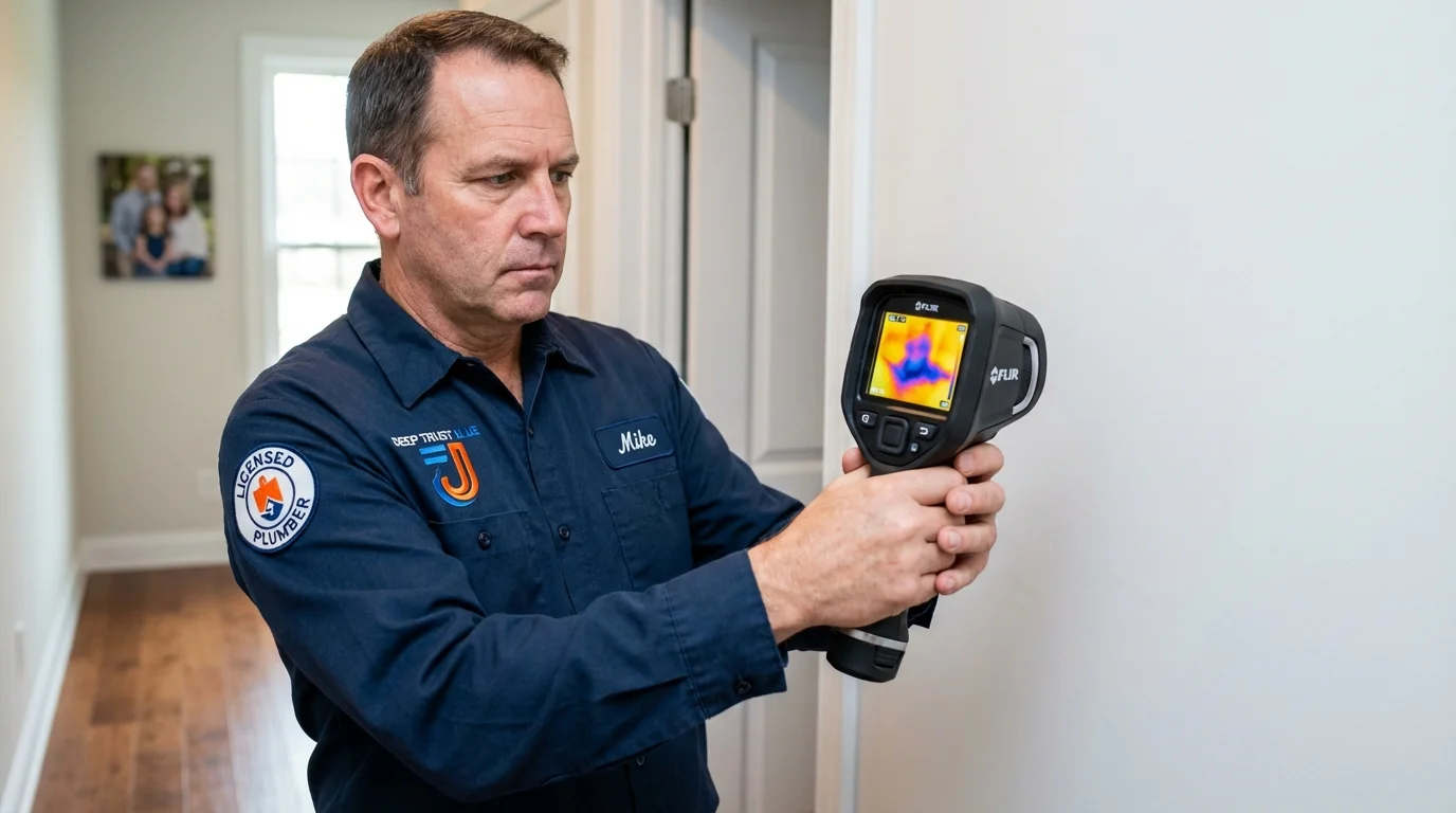 Thermal imaging leak detection by Johns Plumbing LLC in Chandler